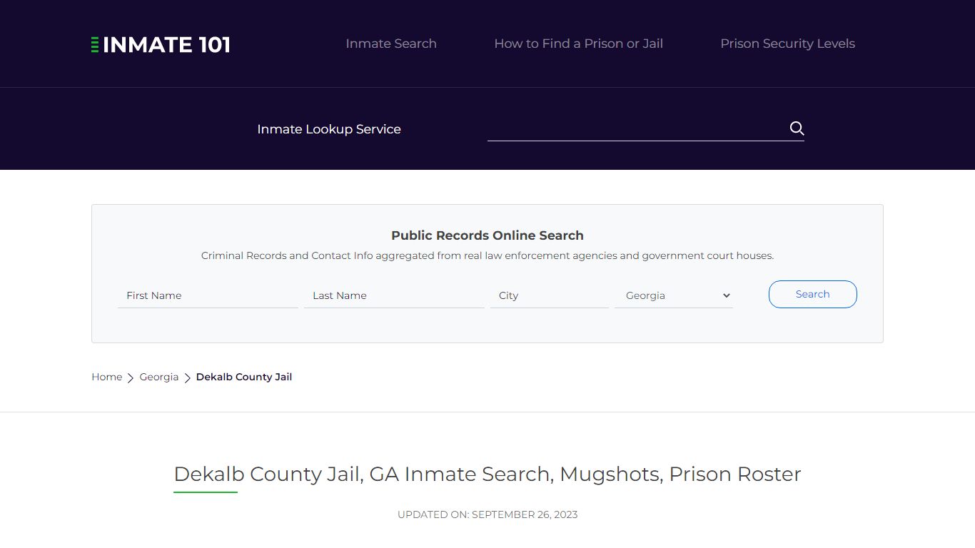 Dekalb County Jail, GA Inmate Search, Mugshots, Prison Roster